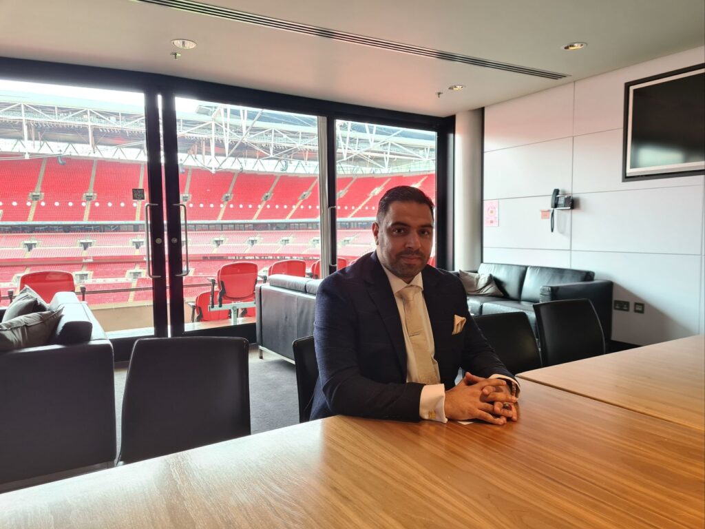 Ateeq Naseem Wembley stadium