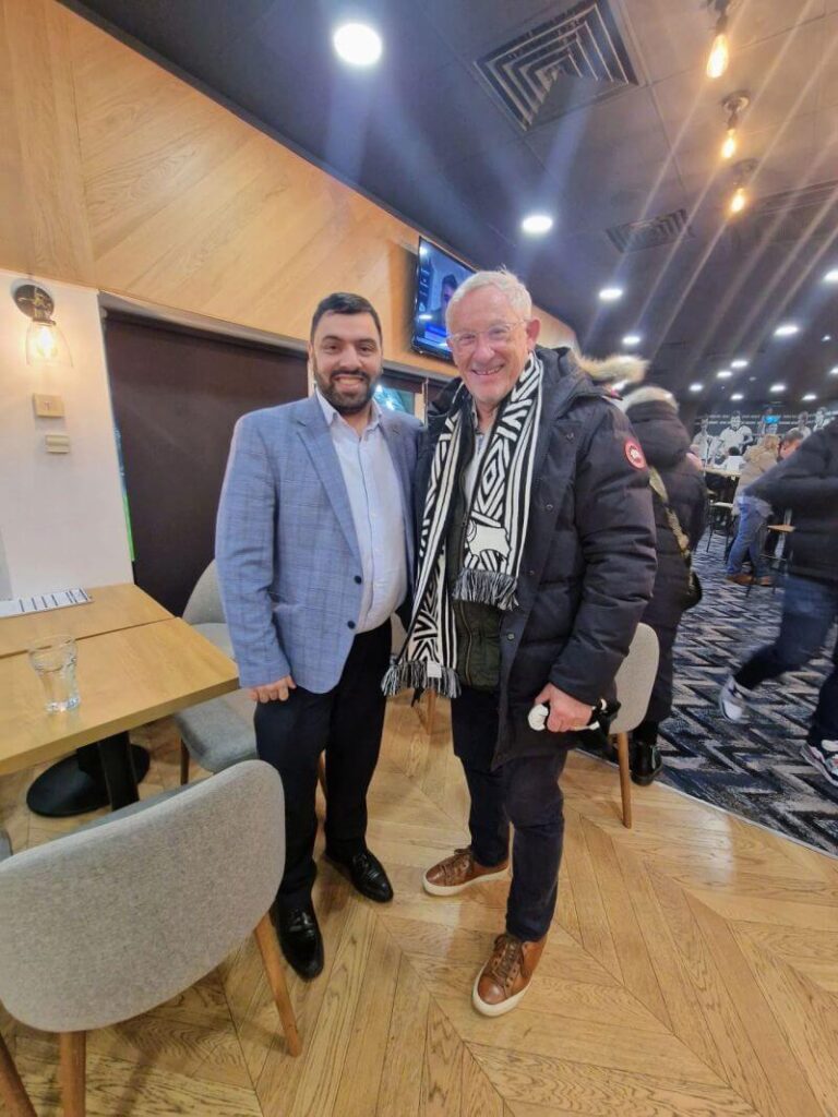 Derby County Football Club hospitality Ateeq Naseem